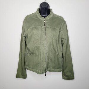 Cache Creek Vintage Olive Lightweight Racer Jacket